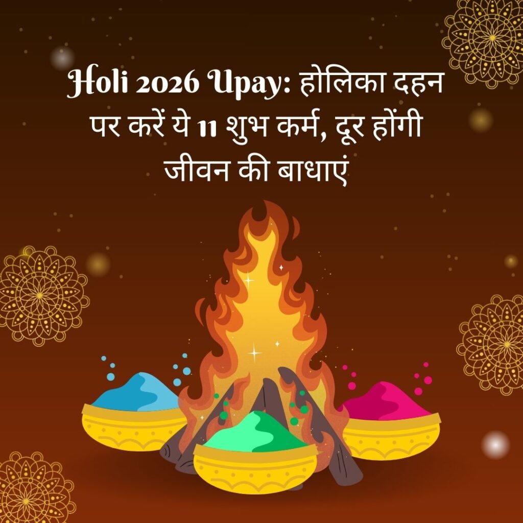 Holi 2026 Upay: होलिका दहन पर करें ये 11 शुभ कर्म, दूर होंगी जीवन की बाधाएं